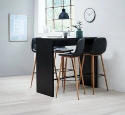 Chaise De Bar JONSTRUP Noir/coloris Chêne -Royal Oak || Basic Soldes Boutique 100339