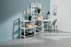 Bibliothèque HERNING 3 Tablettes Blanc -Royal Oak || Basic Soldes Boutique 100390 1