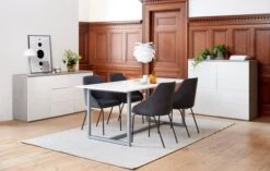 Buffet JERNVED 2 Portes Béton/brillant -Royal Oak || Basic Soldes Boutique 100591