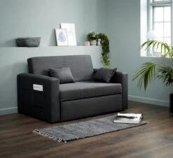 Canapé Convertible LANDERSLEV Gris Foncé -Royal Oak || Basic Soldes Boutique 101812