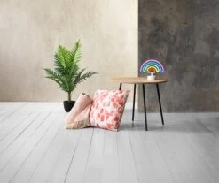 Bout De Canapé NYBO Ø55 Coloris Chêne/noir -Royal Oak || Basic Soldes Boutique 111192