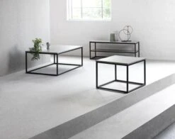 Meuble TV DOKKEDAL Béton/noir -Royal Oak || Basic Soldes Boutique 115129