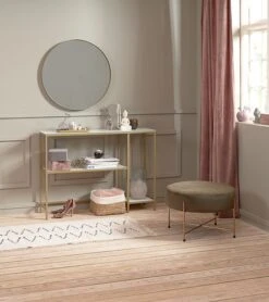 Console PANDRUP 30x110 Blanc/doré -Royal Oak || Basic Soldes Boutique 115311