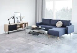 Table Basse HINNERUP 75x120 Noir -Royal Oak || Basic Soldes Boutique 115316