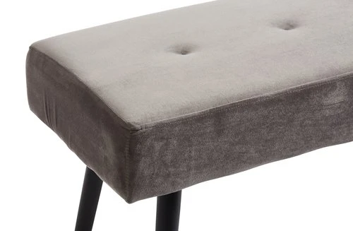 Banc RJUKAN Velours Gris 2 Banc RJUKAN Velours Gris â Image 2