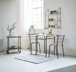 GADSTRUP L92 Table + 2 GADSTRUP Chaises Noir/coloris Chêne -Royal Oak || Basic Soldes Boutique 115514 1