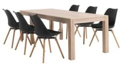 Royal Oak Chaise KASTRUP Noir/chêne -Royal Oak || Basic Soldes Boutique 116992