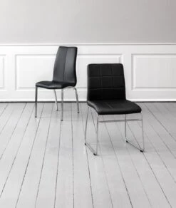 Chaise HAMMEL Noir/chrome -Royal Oak || Basic Soldes Boutique 117742