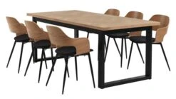 AGERSKOV L200 Table Chêne + 4 HVIDOVRE Chaises Chêne/noir 5 AGERSKOV L200 Table Chêne + 4 HVIDOVRE Chaises Chêne/noir -Royal Oak || Basic Soldes Boutique 120612