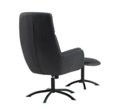 Fauteuil A/repose-pied TANKEFULD Gris Foncé -Royal Oak || Basic Soldes Boutique 126619