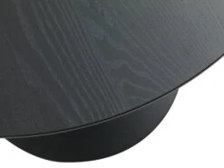 Table RINGSTED Ø100 Placage Frêne Noir -Royal Oak || Basic Soldes Boutique 126797