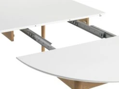 Table MARSTRAND Ø110/110x200 Blanc/naturel -Royal Oak || Basic Soldes Boutique 126813