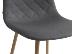 Chaise JONSTRUP Tissu Asphalte/coloris Chêne -Royal Oak || Basic Soldes Boutique 126856