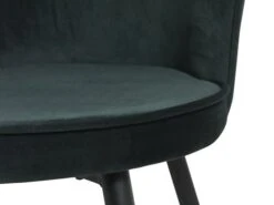 Chaise RISSKOV Velours Vert Foncé/noir -Royal Oak || Basic Soldes Boutique 126874