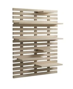 Étagère Murale KETTINGE 6 Tablettes Naturel -Royal Oak || Basic Soldes Boutique 127992