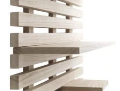 Étagère Murale KETTINGE 6 Tablettes Naturel -Royal Oak || Basic Soldes Boutique 127993