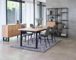 Étagère TRAPPEDAL 7 Tablettes Chêne/noir -Royal Oak || Basic Soldes Boutique 128628