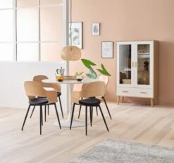 Royal Oak Chaise HVIDOVRE Chêne/tissu Noir -Royal Oak || Basic Soldes Boutique 128680