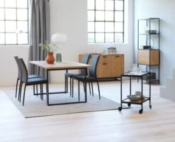 Desserte GANGSTED Chêne/noir -Royal Oak || Basic Soldes Boutique 128749