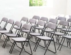 Chaise Pliante VOEL Velours Gris Foncé 13 Chaise Pliante VOEL Velours Gris Foncé -Royal Oak || Basic Soldes Boutique 128793