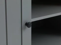 Meuble TV MARKSKEL Gris/chêne -Royal Oak || Basic Soldes Boutique 131392