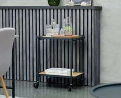 Desserte GANGSTED Chêne/noir -Royal Oak || Basic Soldes Boutique 131957