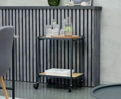 Chaise JONSTRUP Tissu Asphalte/coloris Chêne -Royal Oak || Basic Soldes Boutique 131958 1