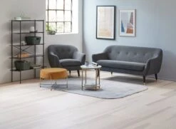 Table Basse GADEVANG Ø65 Blanc/doré -Royal Oak || Basic Soldes Boutique 132532