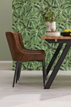 Chaise PEBRINGE Brun Vieilli/noir -Royal Oak || Basic Soldes Boutique 132711