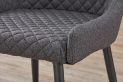 Chaise PEBRINGE Gris/noir -Royal Oak || Basic Soldes Boutique 132720