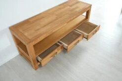 Royal Oak Meuble TV HAGE 139 Cm 3 Tiroirs Chêne -Royal Oak || Basic Soldes Boutique 132785