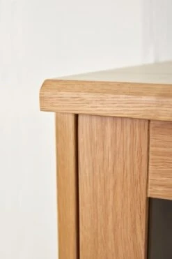 Royal Oak Vitrine SANDBY 3 Portes Chêne Naturel/noir -Royal Oak || Basic Soldes Boutique 132856