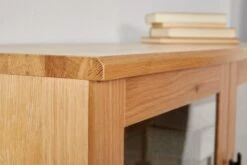 Royal Oak Vitrine SANDBY 3 Portes Chêne Naturel/noir -Royal Oak || Basic Soldes Boutique 132857