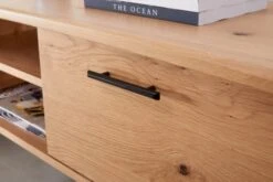 Royal Oak Meuble TV SANDBY 2 Portes Chêne Naturel/noir -Royal Oak || Basic Soldes Boutique 132862