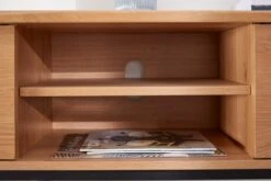 Royal Oak Meuble TV SANDBY 2 Portes Chêne Naturel/noir -Royal Oak || Basic Soldes Boutique 132863