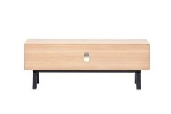 Royal Oak Meuble TV SANDBY 2 Portes Chêne Naturel/noir -Royal Oak || Basic Soldes Boutique 132865