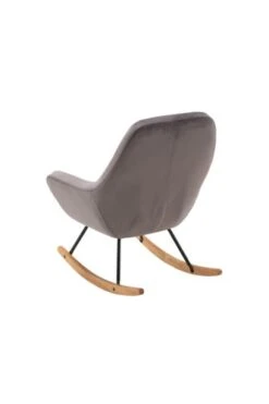 Fauteuil à Bascule NEBEL Velours Gris -Royal Oak || Basic Soldes Boutique 133157