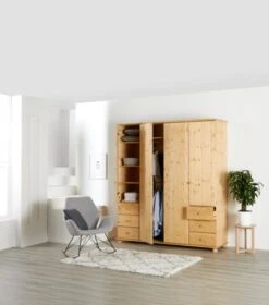 Armoire LYNE 200x224 Teintée -Royal Oak || Basic Soldes Boutique 133648
