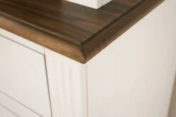 Buffet VILSTED 2 Portes Blanc/brun -Royal Oak || Basic Soldes Boutique 135054