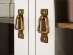 Partie Supérieure VILSTED 2 Portes Blanc/brun -Royal Oak || Basic Soldes Boutique 135063