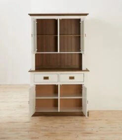 Partie Supérieure VILSTED 2 Portes Blanc/brun -Royal Oak || Basic Soldes Boutique 135066