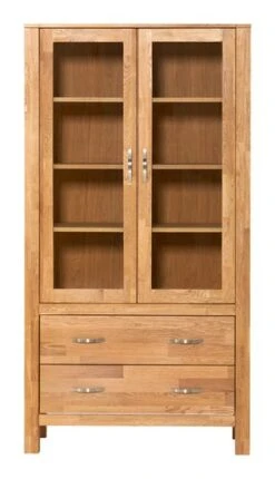 Royal Oak Vitrine HAGE 2 Portes 2 Tiroirs Chêne -Royal Oak || Basic Soldes Boutique 135302
