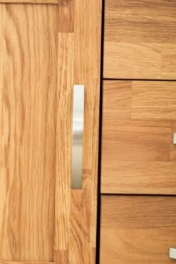 Royal Oak Vitrine HAGE 2+2 Portes 3 Tiroirs Chêne -Royal Oak || Basic Soldes Boutique 135357