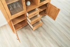 Royal Oak Vitrine HAGE 2+2 Portes 3 Tiroirs Chêne -Royal Oak || Basic Soldes Boutique 135358