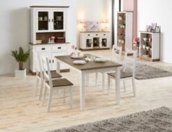 Partie Supérieure VILSTED 2 Portes Blanc/brun -Royal Oak || Basic Soldes Boutique 137114