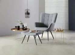 Repose-pieds ULDUM Gris/noir -Royal Oak || Basic Soldes Boutique 137222