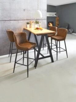 Royal Oak Table De Bar SANDBY 71x128 Chêne Naturel/noir -Royal Oak || Basic Soldes Boutique 137276