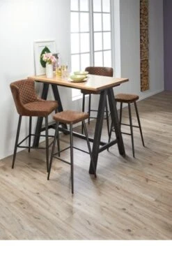 Royal Oak Table De Bar SANDBY 71x128 Chêne Naturel/noir -Royal Oak || Basic Soldes Boutique 137280