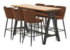 Royal Oak Table De Bar SANDBY 71x183 Chêne Naturel/noir -Royal Oak || Basic Soldes Boutique 137289