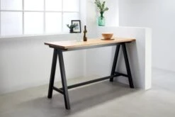 Royal Oak Table De Bar SANDBY 71x183 Chêne Naturel/noir -Royal Oak || Basic Soldes Boutique 137295